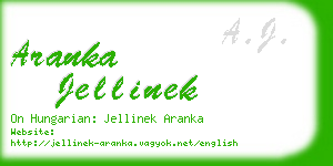 aranka jellinek business card